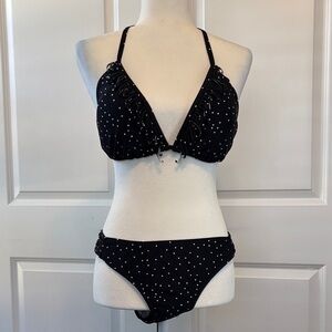 OP Black Polka Dot Bikini